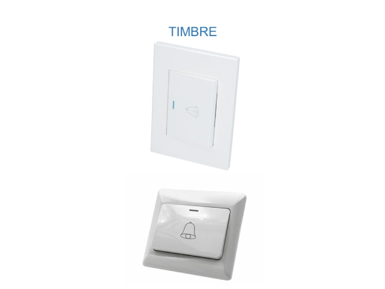 Boton timbre con placa