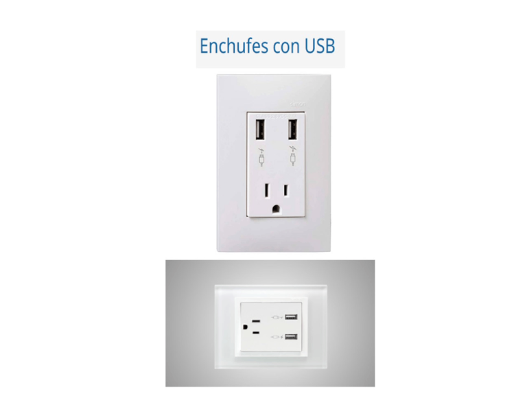 Enchufe con USB