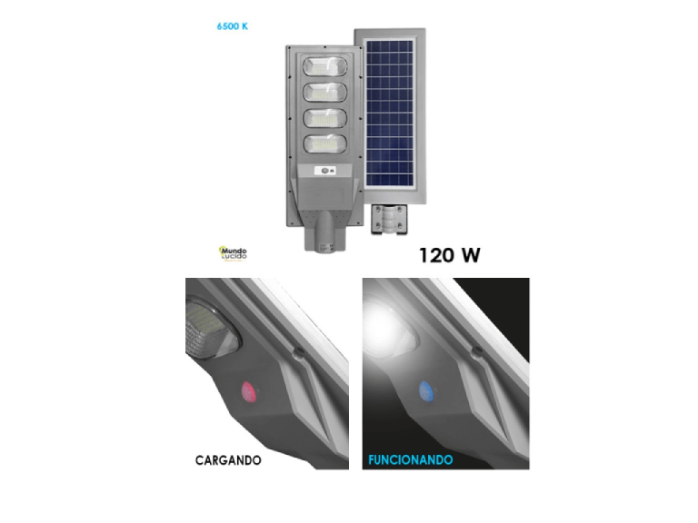 Lampara solar de 120 w