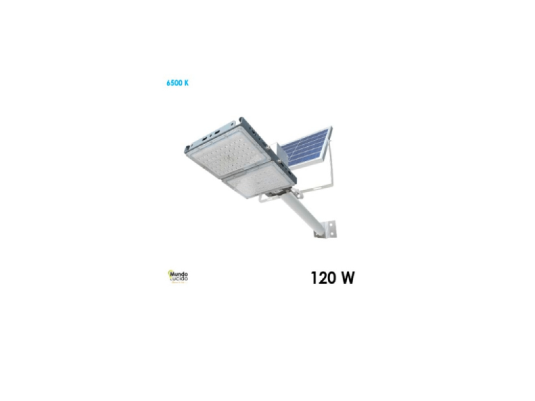 Luminaria Solar con panel