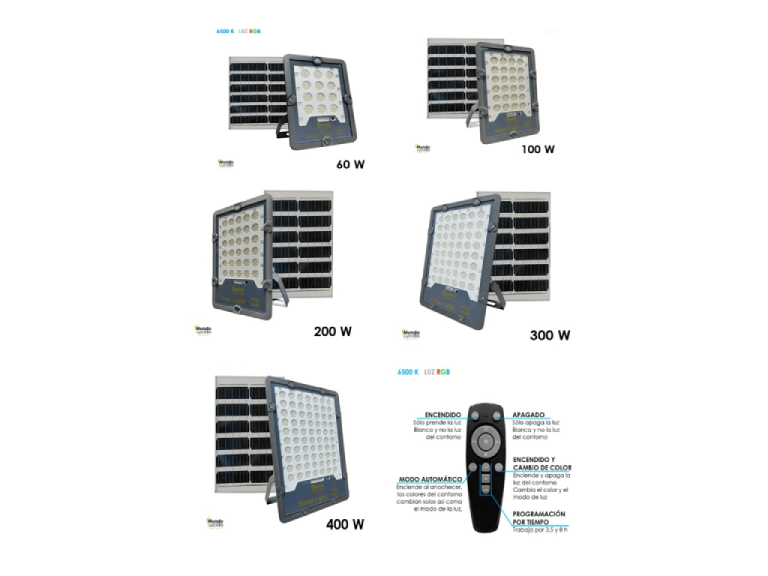 Reflector solar-contorno RGB