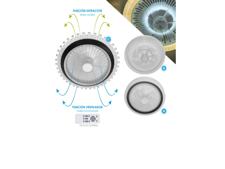 Ventilador con lampara