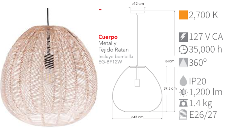 LAMPARA COLGANTE BANGKOK 2