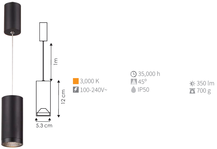 LAMPARA COLGANTE CAN-5