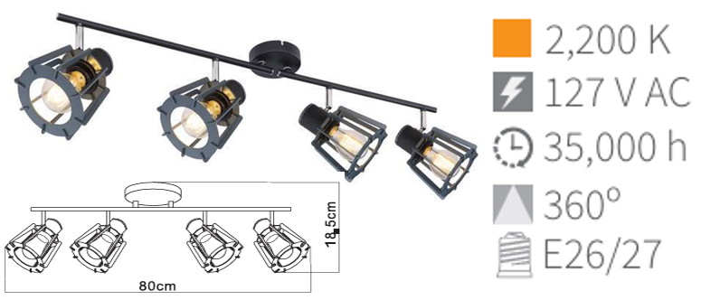 LAMPARA COLGANTE MAHA-4