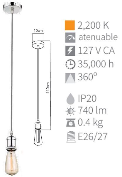 LAMPARA COLGANTE SA15
