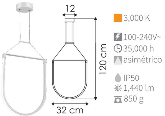 LAMPARA COLGANTE SEMICIR-18