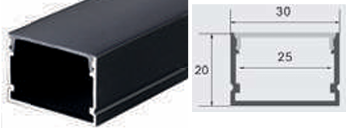 PERFIL DE ALUMINIO 020
