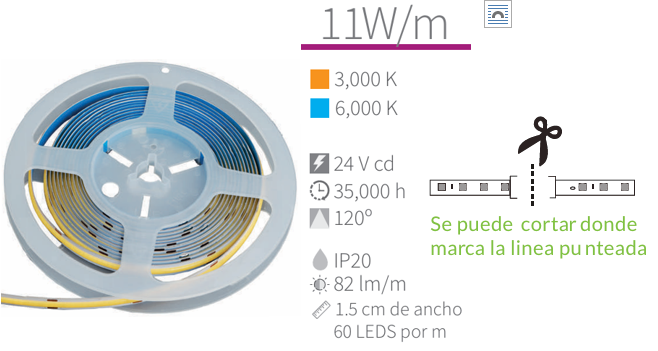 TIRA DE LED SCOB 5MTS